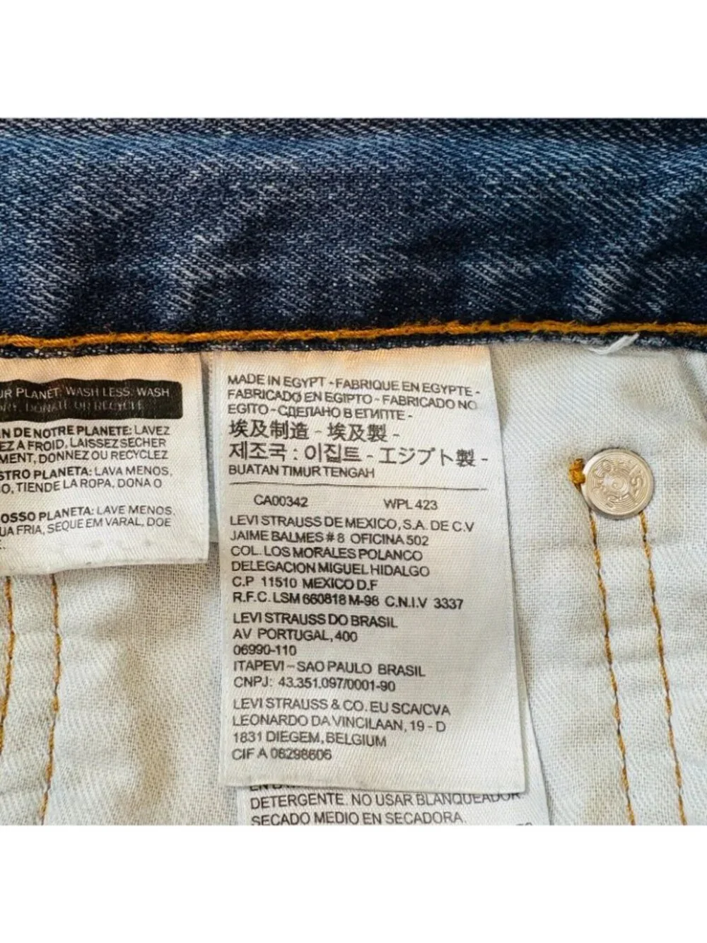 Levis Men 550 Relaxed Taper Jean Med Wash 100% Cotton Denim Size W40 L30